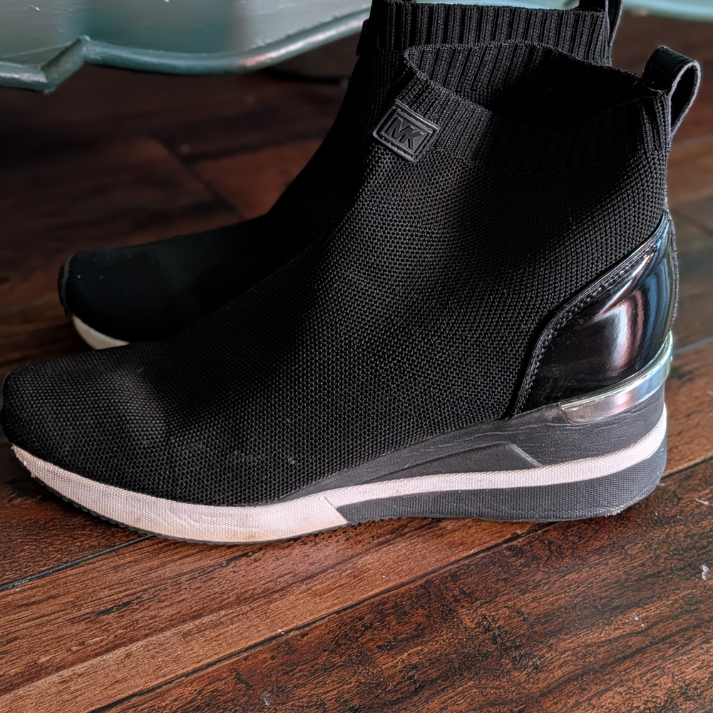 Michael Kors Women's Black Slip-On Sneakers